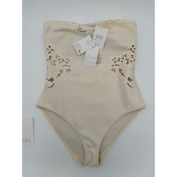 Zimmermann Cream Lace Detail One Piece Swimsuit - Picture 5 of 14